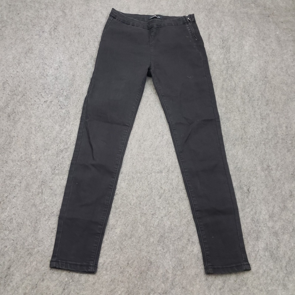 Brandy Melville Jeans Womens Small Black Skinny Mid Rise‎ Stretch Pull On 26x27